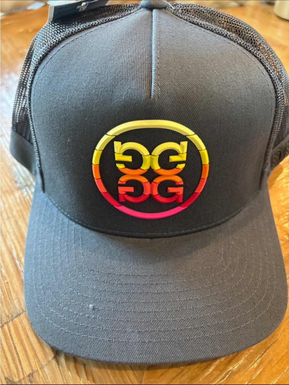 NEW G/Fore Black Trucker Hat with Gradient Logo